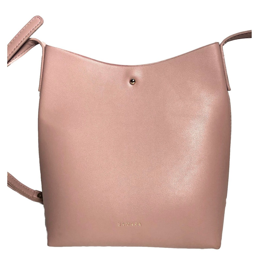 Samara Rose Pink Peony Vegan Leather Crossbody Purse Bag‎ Anthropologie